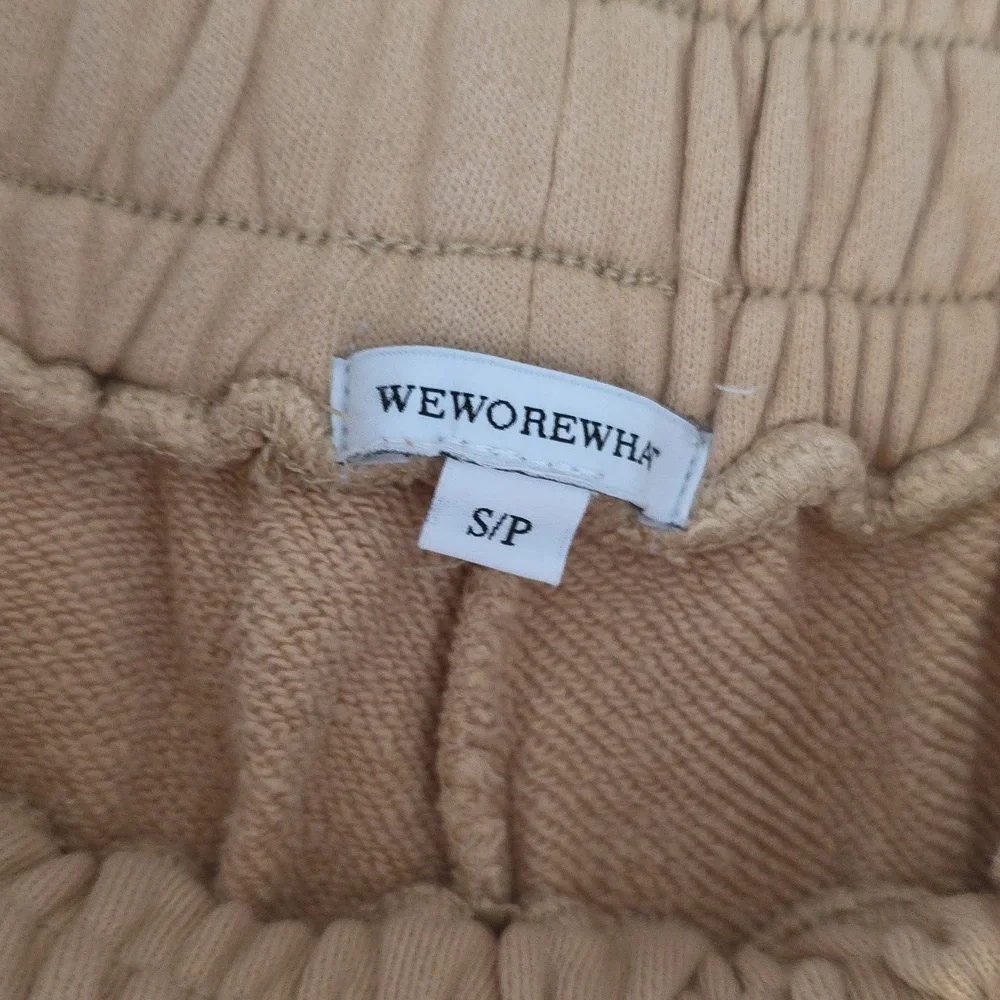 WeWoreWhat Beige Tan French Terry Knit Hoodie & Pant Set! - Picture 8 of 16